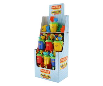 Galetuse nisip + accesorii, 18 buc/display, Polesie