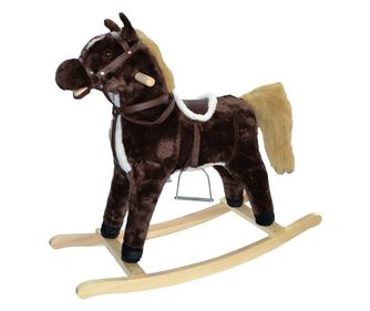 Calut balansoar, lemn + plus, espresso, 72 cm