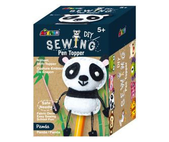 DIY varrókészlet - Pencil Topper dekoráció - Panda