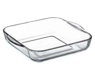 Hőálló üvegedény fedővel, 2 literes