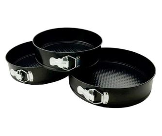 Set od 3 kalupa za kolače i torte, okrugli s uklanjivim rubom