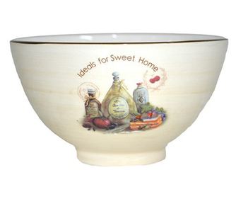 Bol din ceramica cu desen 12x8 cm