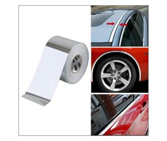 Rola folie crom pentru colantare bandouri sau ornamente auto 150 x 5cm