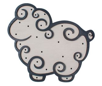 Lampa Personalizabila HandyHands din lemn Oita Buclucasa - 32 L x 36 H (cm)