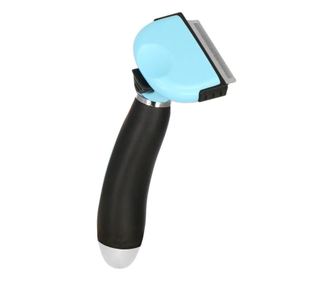 Perie, trimmer, ingrijire caini si pisici, autocuratare, albastru si negru, 5 cm, Springos