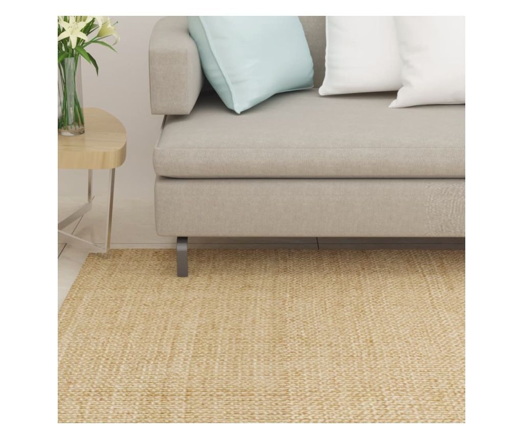 Covor din sisal, natural, 100x350 cm
