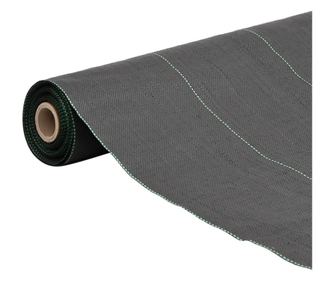 vidaXL Membrană antiburuieni, negru, 1x25 m, PP