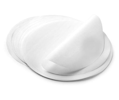 100 hamburgerelválasztó papírból álló készlet, papír, 11 cm, fehér