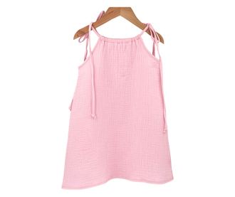 Rochie de vara cu snur pentru fetite, din muselina, Magic Pink, 18-24 luni