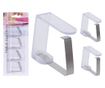 Σετ 8 κλιπ τραπεζιού Excellent Houseware, πλαστικό, 5x4 cm, διάφανο