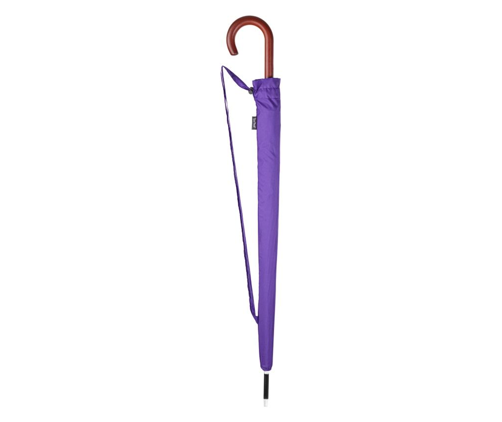 Umbrela de Lux Royal Walk, Deschidere Automata, Protectie ploaie, Protectie Vant, 120 cm, Violet - 8