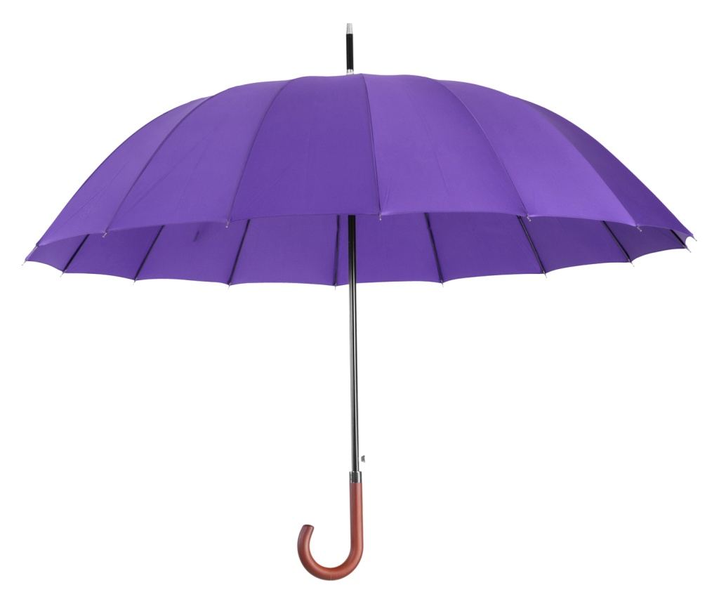 Umbrela de Lux Royal Walk, Deschidere Automata, Protectie ploaie, Protectie Vant, 120 cm, Violet - 10