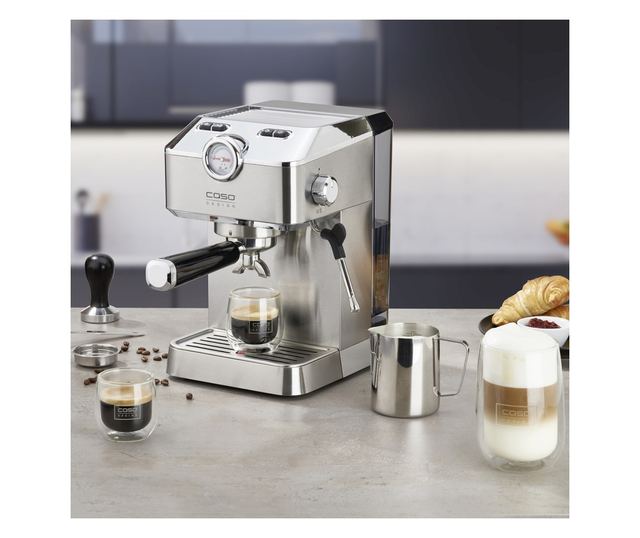 Espressor manual, Caso Germany, Gourmet, inox