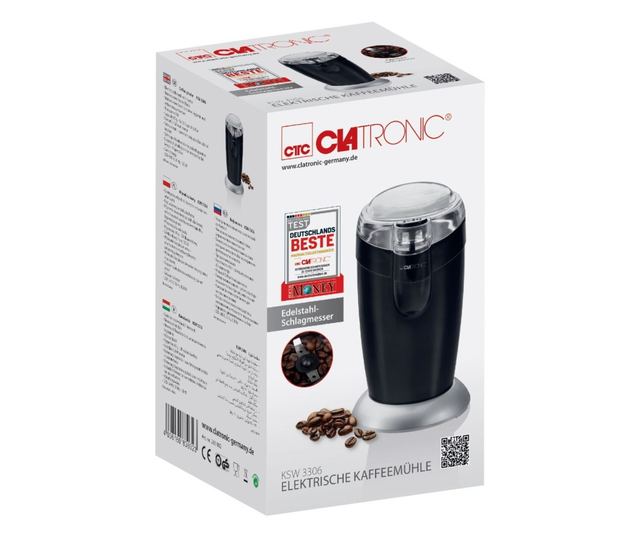 Clatronic KSW 3306 kávédaráló, 120W, Fekete
