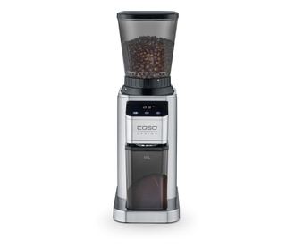 Caso Germany elektromos kávédaráló, BaristaChef, 250 g-os tartály, 48 fokos őrlés, rozsdamentes zárt és kivehető tartály az őröl