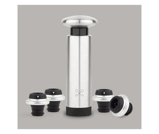 Pompa de vidat manuala, LES PETITS CHAMPS, WOM440, vidare vin, inox