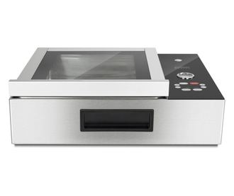 Aparat de vidat cu camera pentru sertar, Caso Germany, VacuChef SlimLine, vidare uscata/umeda/marinare/lichida, inox