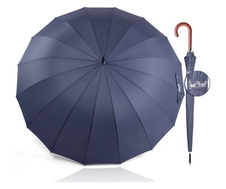 Umbrela de Lux Royal Walk, Deschidere Automata, Protectie Vant, 120cm, Pentru doua persoane, Pentru femei si barbati , Maner cla