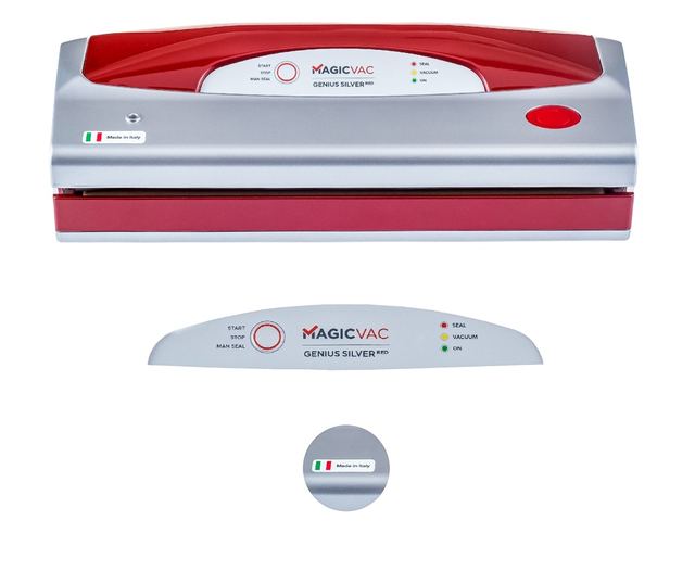 Aparat de vidat, magic vac - genius silver red