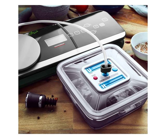 Aparat de vidat, gastroback - advanced scale pro, negru/inox