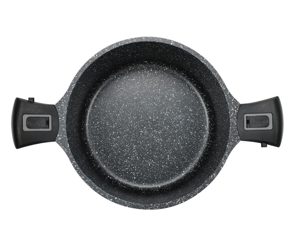 Δοχείο Bohmann BH 1730-24CR, 24 cm, 4,3 l, Αφαιρούμενες λαβές, Επαγωγικό, Μαύρο - 2