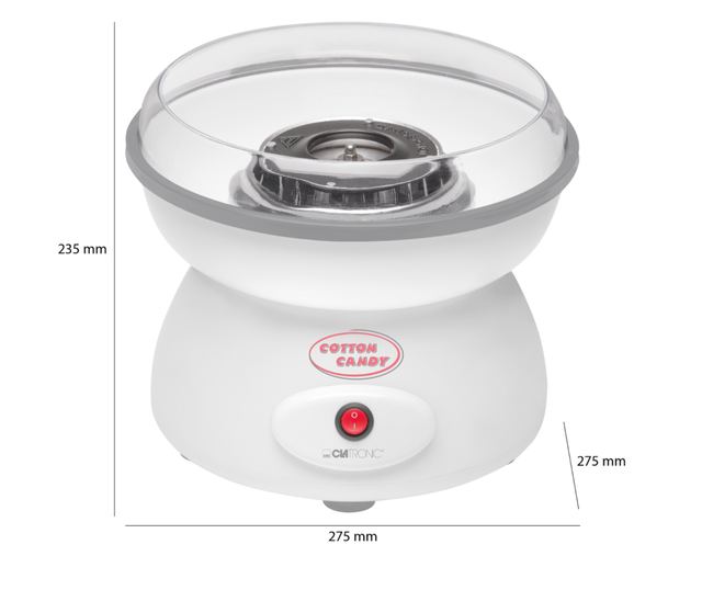 Clatronic ZWM 3478 vattacukor készítő, 27 cm, 230 V, 500 W