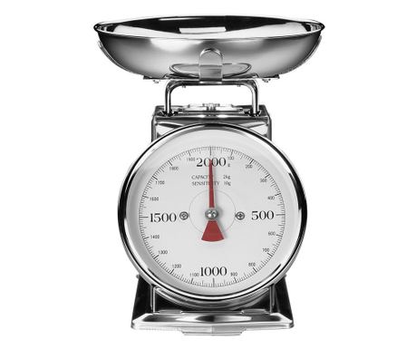 Mechanikus konyhai mérleg tálal, Gastroback, 30102, 2 kg, rozsdamentes acél
