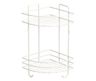 Етажерка за баня Metalife DB-716, 18х18х32.5 см, 2 нива, Бял