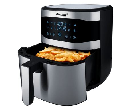 Friteuza cu aer cald Air Fryer, Steba Germany, HF8000, 1800 W, 8 litri, negru