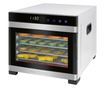ProfiCook PC-DR 1218 Élelmiszer szárító, 6 rozsdamentes tálca, hőmérséklet 35-75 C, LED kijelző, termosztát, rozsdamentes/fekete