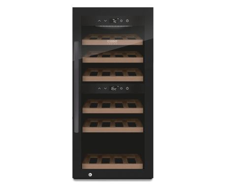 Răcitor de vinuri Dual Zone, 24 sticle, CASO Design, WineExclusive 24 Smart, negru