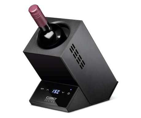Caso Germany WineCase One Borhűtő, űrtartalom 1 palack, állítható hőmérséklet 5-15°C, prémium minőség, LED kijelző, érintésvezér