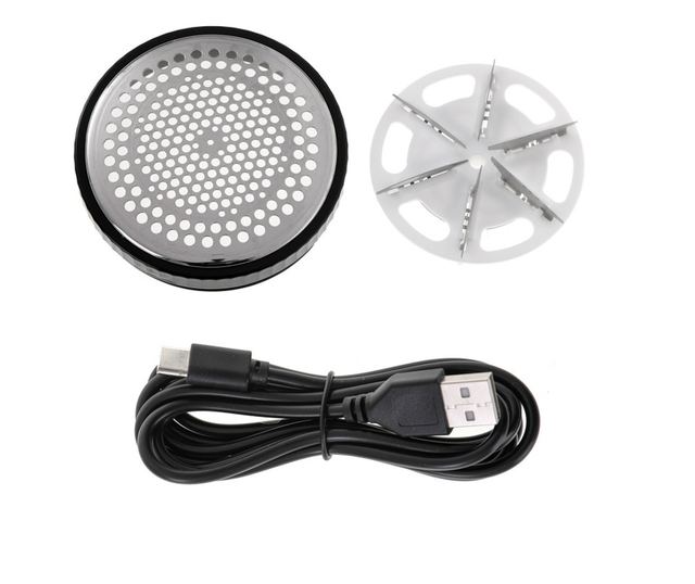 Пилинг за дрехи Camry CR 9620, 10W, 3 скорости, USB, 8500 rpm/min, Бял/черен