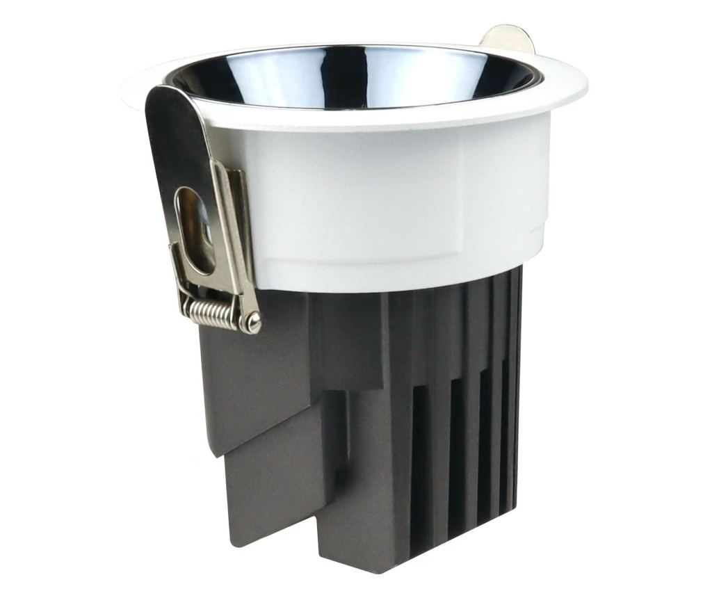 Spot LED COB RFAN, Incastrat, Fara Rama, Lumina Neutra, 4000K, 15W, Gri/Negru - 4