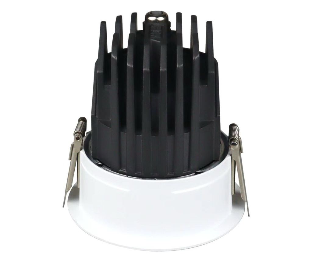 Spot LED COB RFAN, Incastrat, Fara Rama, Lumina Neutra, 4000K, 15W, Gri/Negru - 5