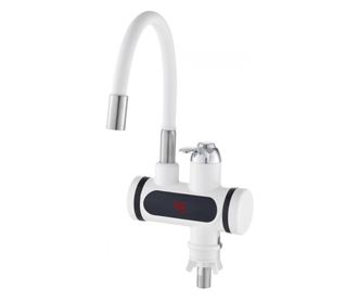 Нагревател за вода с гъвкав чучур Crown IWH-D30FX, На плот, 3000W, 0.04 MPa, Бял