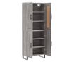 Visoki ormarić, sonoma siva, 69,5x34x180 cm, kompozitno drvo thumbnail 4