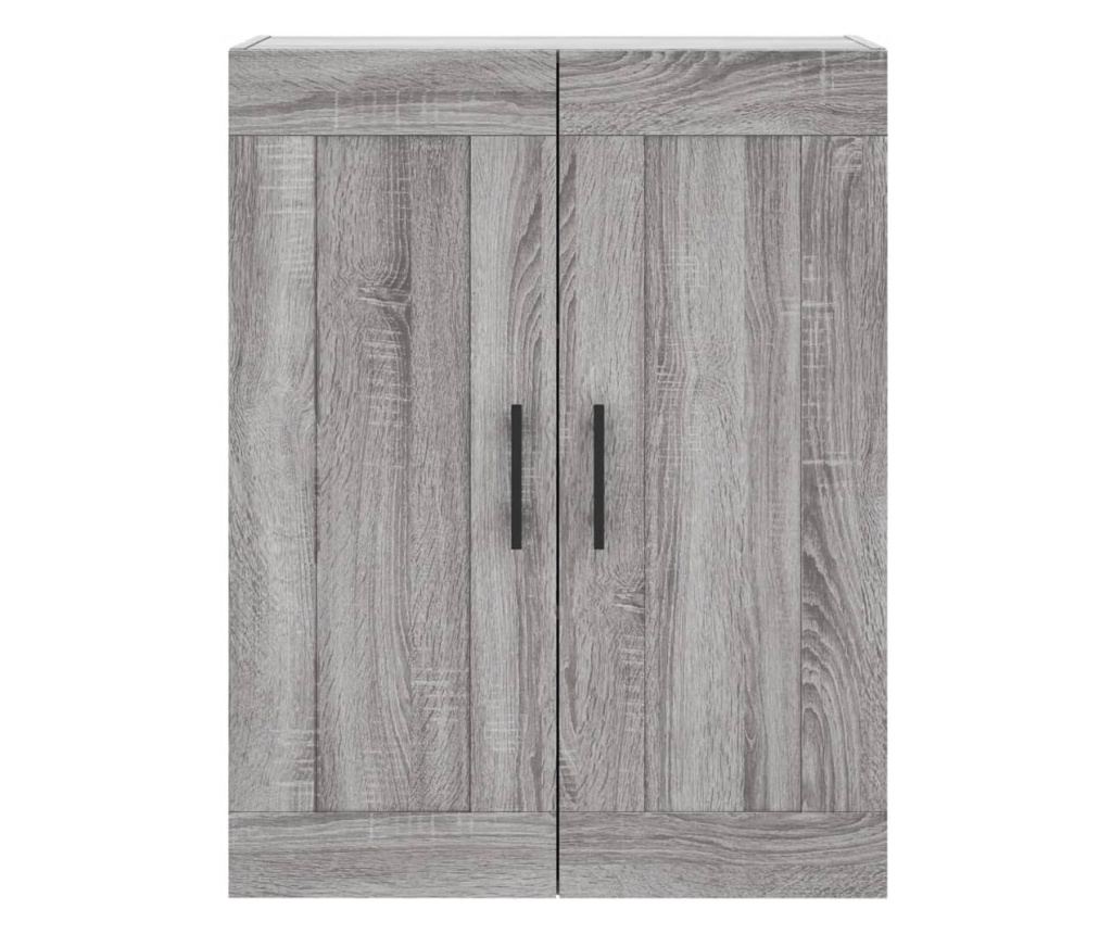 Visoki ormarić, sonoma siva, 69,5x34x180 cm, kompozitno drvo - 6