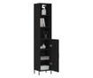 Visoka crna vitrina, 34,5x34x180 cm, obrađeno drvo thumbnail 3