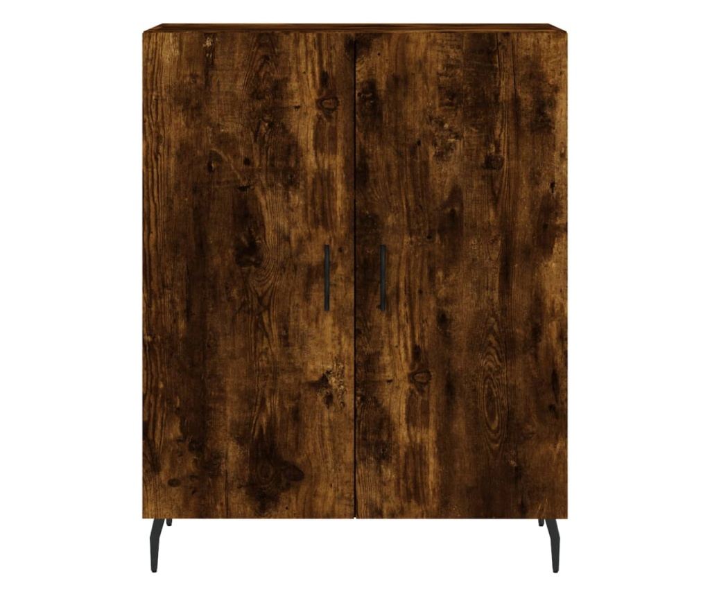 Visoka ormar, dimljeni hrast, 69,5x34x180, kompozitno drvo - 8