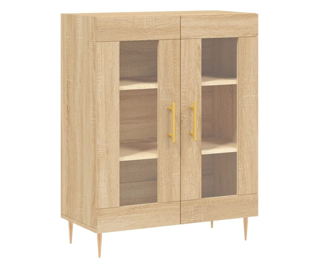 Visoka ormar, hrast sonoma, 69,5x34x180 cm, kompozitno drvo - 7