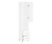 Visoki ormar, bijeli sjaj, 34,5x34x180 cm, konstruirano drvo thumbnail 4