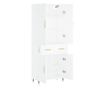 Visoka ormar, bijela, 69,5x34x180 cm, kompozitno drvo thumbnail 4