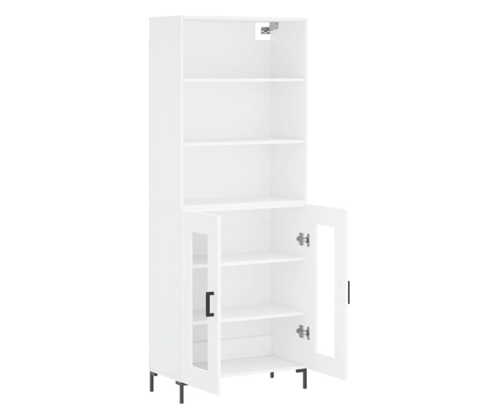 Visoki ormar, bijela, 69,5x34x180 cm, konstruirano drvo - 4