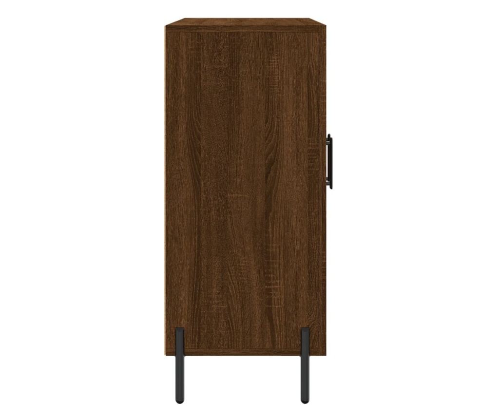 Komoda, smeđi hrast, 90x34x80 cm, kompozitno drvo - 7