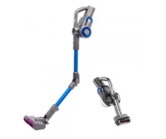Aspirator vertical JIMMY H8 Upgrade, 550W, 185 AW, pliabil, autonomie 65 minute, LCD, Gri/Albastru
