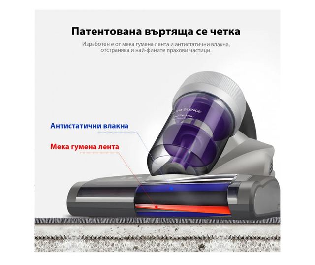 Aspirator cu acarieni JIMMY JV35, 700W, 16.000 Pa, funcție de călcare, sterilizare termică, filtrare în 6 trepte, gri