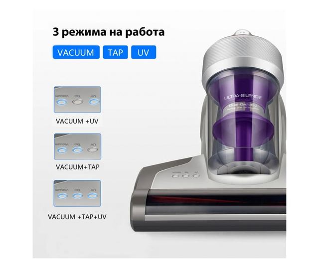 Aspirator cu acarieni JIMMY JV35, 700W, 16.000 Pa, funcție de călcare, sterilizare termică, filtrare în 6 trepte, gri