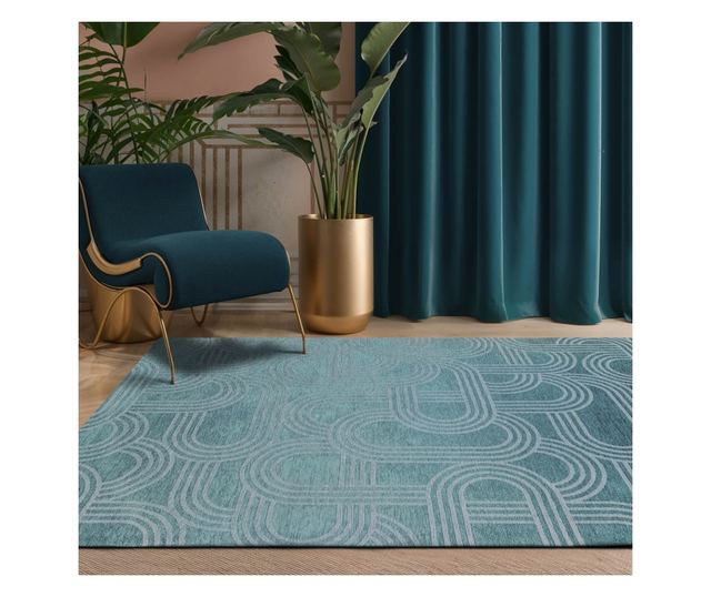 χαλί Lola blue Disco - Blue Glow  240x170cm