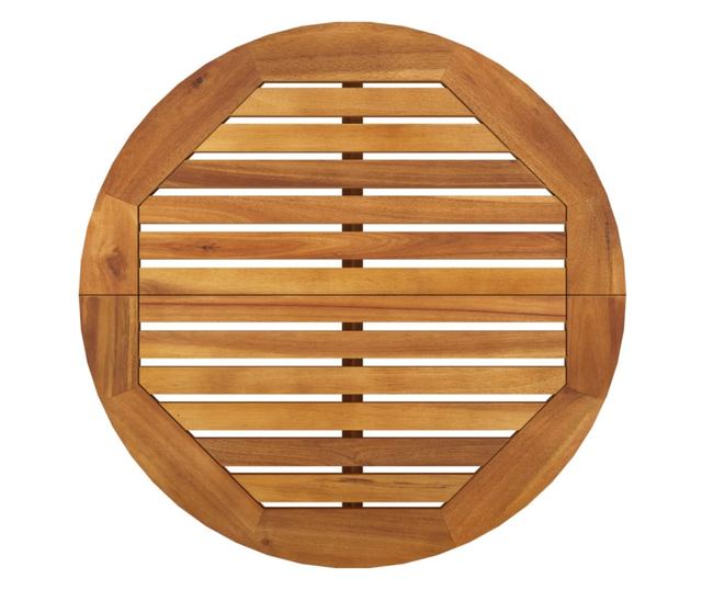 Градински комплект мебели, 5 части, масивно дърво акация